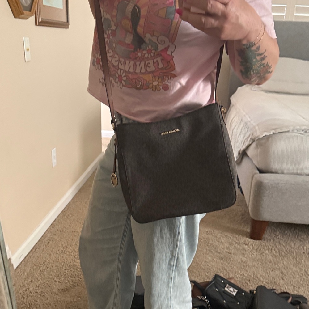 Michael Kors Dark Brown Messenger Bag